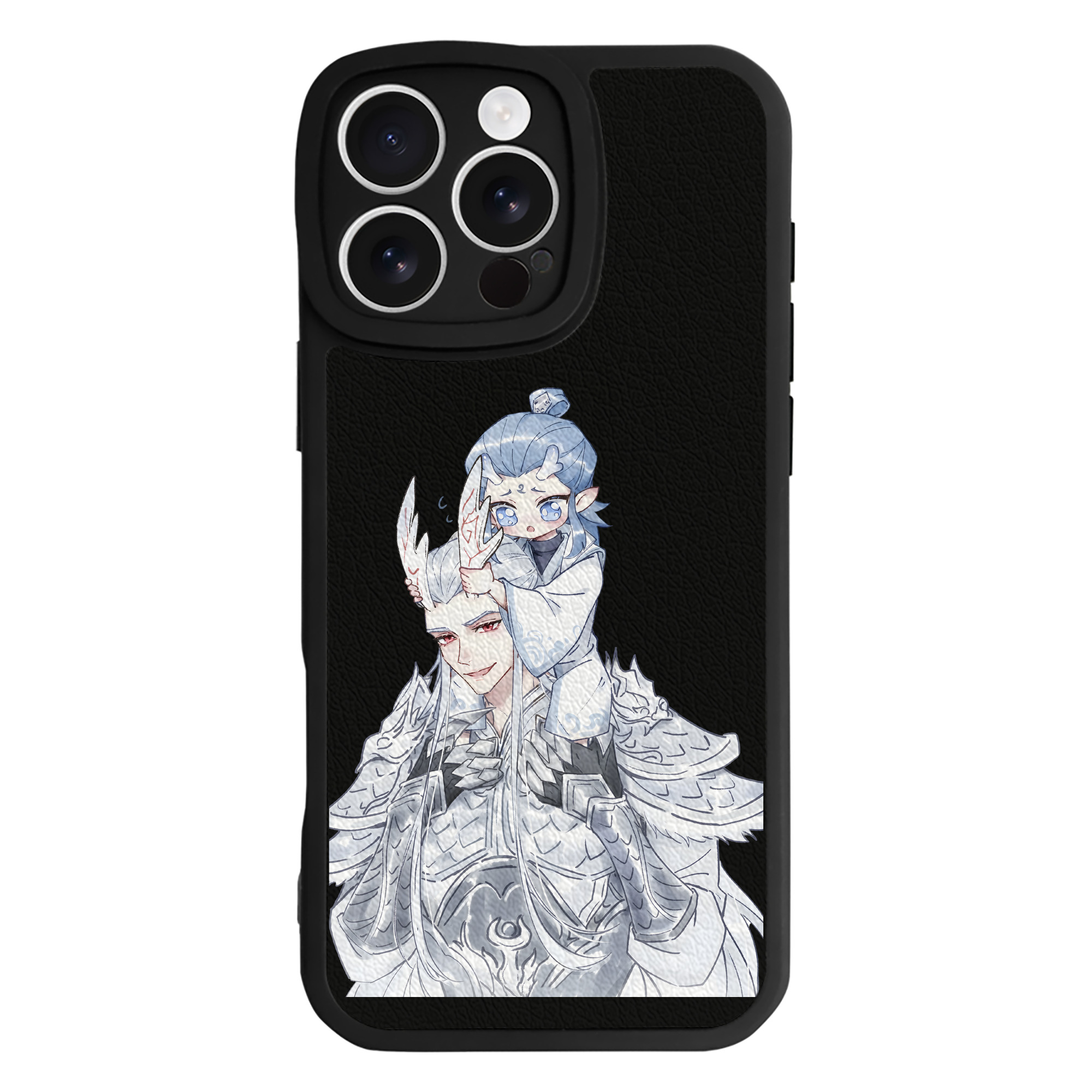 （画像用） Ne Zha 2 ナタ 魔童の大暴れ 【iPhone 16シリーズ対応】シリコンスマホケース（レザー調） 材質：シリコン